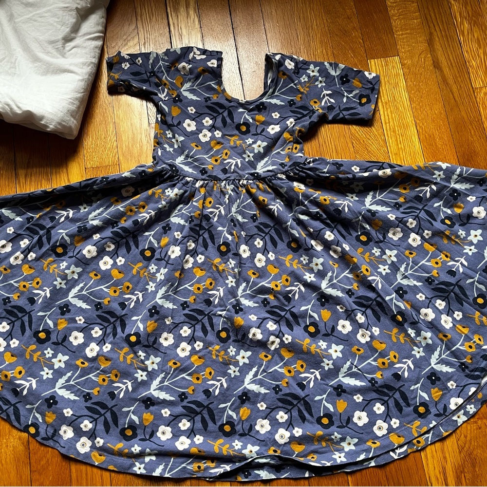 Alice + Ames Short Sleeve Ballet Dress in Underwater Floral